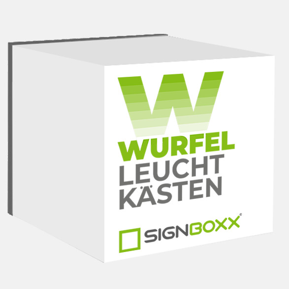 Leuchtkästen Würfel