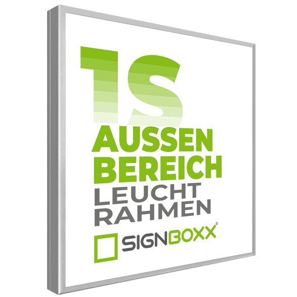 Leuchtrahmen Außenbereich Einseitig