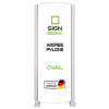 Werbepylone Oval einseitig oder zweiseitig