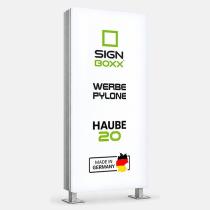 Kategorie:  Werbepylon  – Werbepylone Haube 20 cm einseitig oder zweiseitig