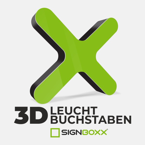 3D Leuchtbuchstaben
