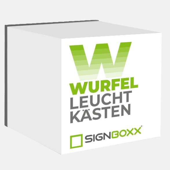 Leuchtkästen Würfel