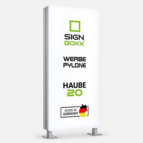 Werbepylone Haube 20 cm einseitig oder zweiseitig