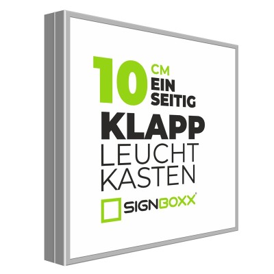 Klapp Leuchtkasten (Diakasten) - Tiefe 10 cm - einseitig