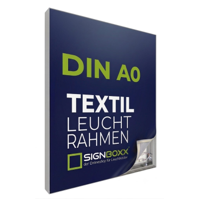 LED-Leuchtrahmen Textil - einseitig - Tiefe 6,5cm, DIN A0 