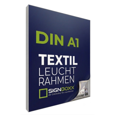LED-Leuchtrahmen Textil - einseitig - Tiefe 6,5cm, DIN A1