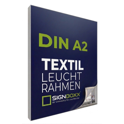 LED-Leuchtrahmen Textil - einseitig - Tiefe 6,5cm, DIN A2