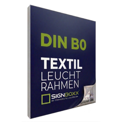 LED-Leuchtrahmen Textil - einseitig - Tiefe 6,5cm, DIN B0