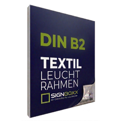 LED-Leuchtrahmen Textil - einseitig - Tiefe 6,5cm, DIN B2