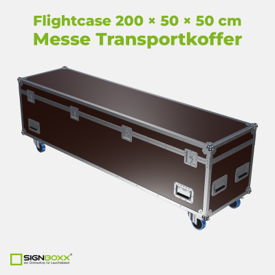 Flightcase 200 × 50 × 50 cm – Messe Transportkoffer