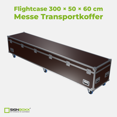 Flightcase 300 × 50 × 60 cm – Messe Transportkoffer