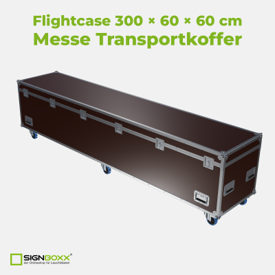 Flightcase 300 × 60 × 60 cm – Messe Transportkoffer