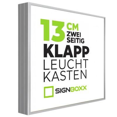 Klapp Leuchtkasten - Tiefe 13 cm - Zweiseitig