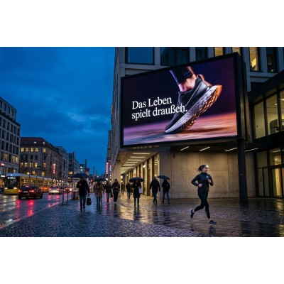 LED-Videowand URBAN S6.7 XL an einer Fassade