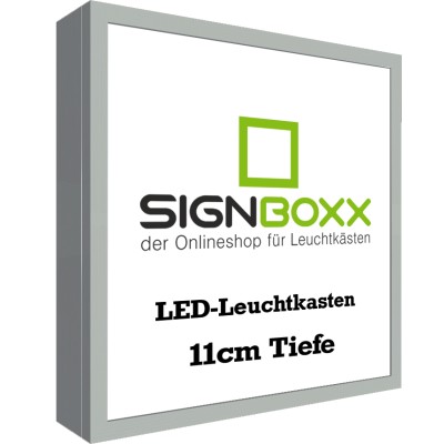 LED Leuchtkasten - LED Leuchtreklame - Tiefe 11 cm - einseitig