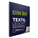 LED-Leuchtrahmen Textil - einseitig - Tiefe 6,5cm, DIN B0