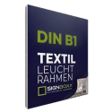 LED-Leuchtrahmen Textil - einseitig - Tiefe 6,5cm, DIN B1
