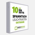 Spanntuch Leuchtkasten Outdoor einseitig 10cm