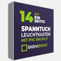 Spanntuch Leuchtkasten - einseitig - Tiefe 14cm