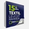 Textil-Leuchtkasten mit LED - einseitig - Tiefe 15cm