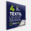 LED-Leuchtrahmen Textil - einseitig - Tiefe 4,0cm