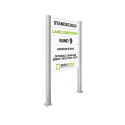 Standschild Rund 9 mit Lamellensystem
