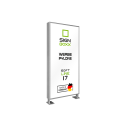 Werbepylon gerade Soft Line einseitig oder zweiseitig