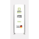 Werbepylon Oval einseitig oder zweiseitig