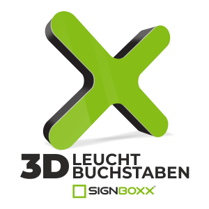 3D-Leuchtbuchstaben Tiefe 8,5cm