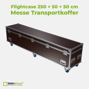 Flightcase 250 × 50 × 50 cm – Messe Transportkoffer