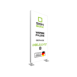 Werbepylon Flach gerade Unbeleuchtet