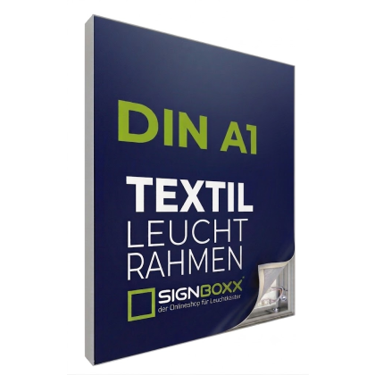 LED-Leuchtrahmen Textil - einseitig - Tiefe 6,5cm, DIN A1