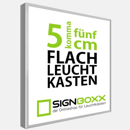 LED - Klapprahmen (Diakasten) - Tiefe 5,5cm - einseitig