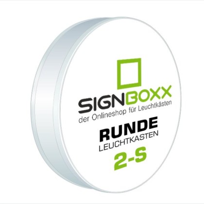 Runde Leuchtkasten beidseitig
