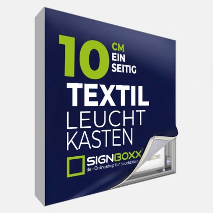 Textil-Leuchtrahmen einseitig – Tiefe 10 cm
