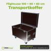 Flightcase 100 × 60 × 60 cm – Transportkoffer – Deckel geöffnet