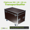 Flightcase 100 × 60 × 60 cm – Transportkoffer – Rückseite mit Klappscharnieren