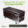 Flightcase 120 × 50 × 50 cm – Transportkoffer – Rückseite mit Klappscharnieren