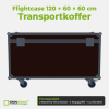 Flightcase 120 × 60 × 60 cm – Transportkoffer – Frontansicht
