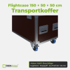 Flightcase 150 × 50 × 50 cm – Transportkoffer – Adam Hall Beschläge im Detail