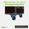 Flightcase 150 × 50 × 50 cm – Transportkoffer – Lenkrollen Ø 100 mm im Detail