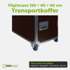 Flightcase 150 × 60 × 60 cm – Transportkoffer – Adam Hall Beschläge im Detail