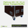 Flightcase 200 × 50 × 50 cm – Messe Transportkoffer – Adam Hall Beschläge im Detail