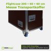 Flightcase 200 × 60 × 60 cm – Messe Transportkoffer – Adam Hall Beschläge im Detail