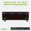 Flightcase 200 × 60 × 60 cm – Messe Transportkoffer – Frontansicht