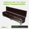 Flightcase 250 × 50 × 50 cm – Messe Transportkoffer – Deckel geöffnet