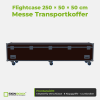 Flightcase 250 × 50 × 50 cm – Messe Transportkoffer – Frontansicht