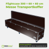 Flightcase 300 × 60 × 60 cm – Messe Transportkoffer – Deckel geöffnet