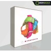 Textil-Leuchtkasten mit LED - einseitig - Tiefe 15cm