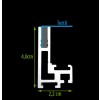 LED-Leuchtrahmen Textil - einseitig - Tiefe 4,0cm 